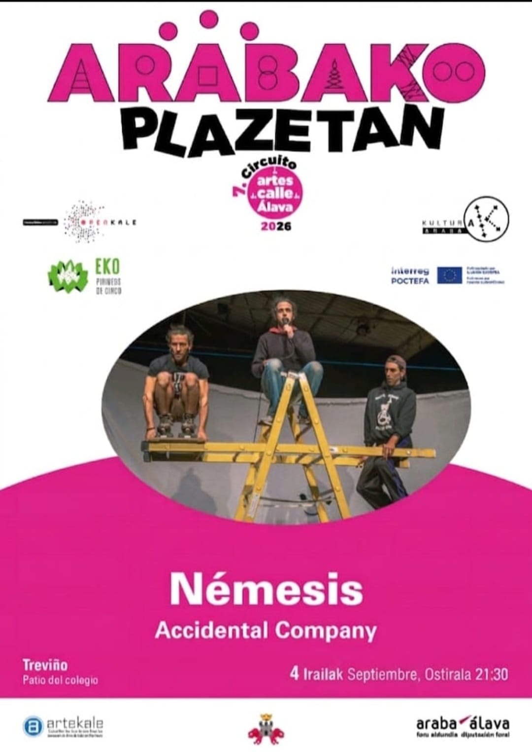 CAMBIO FECHA Viernes 4 de septiembre - Arabako Plazetan 2026: Espectáculo"Némesis"
