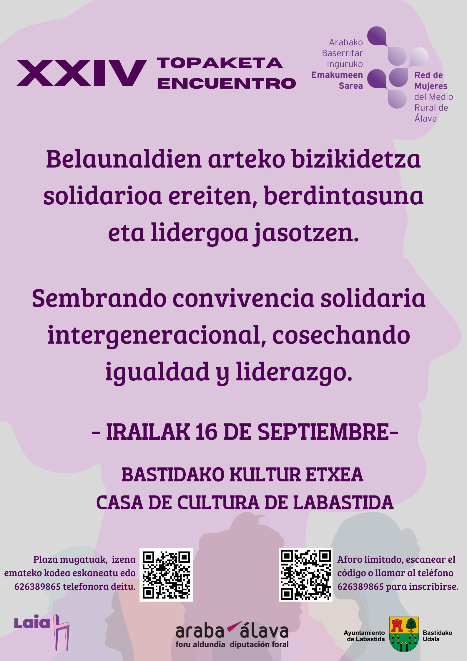 Encuentro Anual Mujeres Rurales Álava, Labastida, 16 septiembre