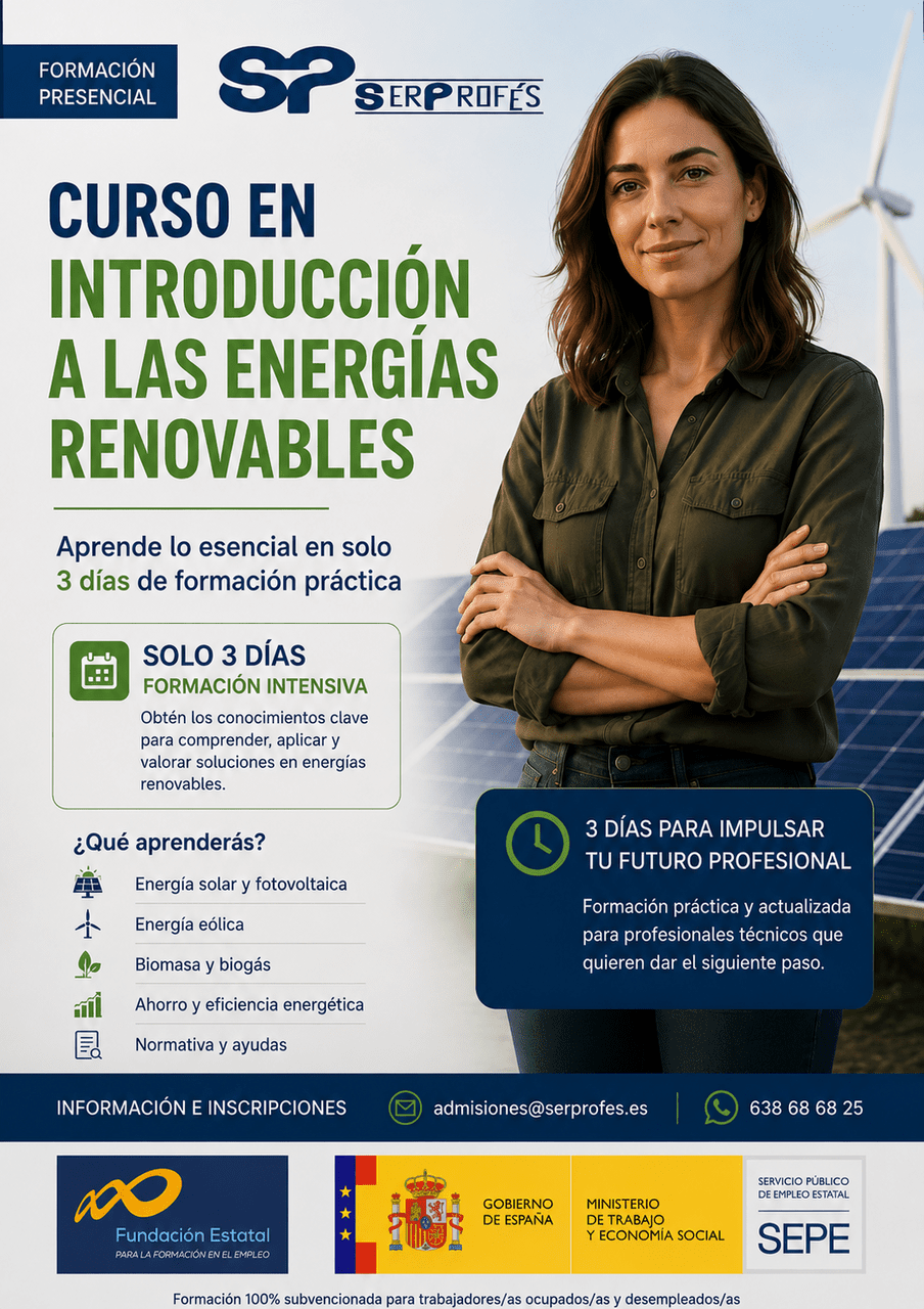 Acciones Formativas SEPE para Municipios – Energías Renovables / SERPROFÉS