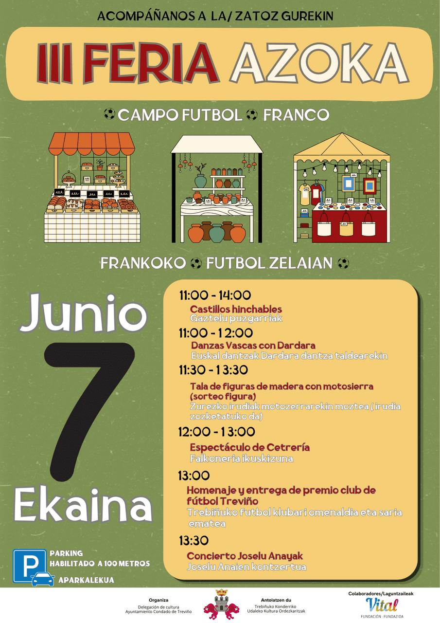 III FERIA EN FRANCO, 7 DE JUNIO 2026 //  III. FRANKOKO AZOKA, 2026KO EKAINAK 7