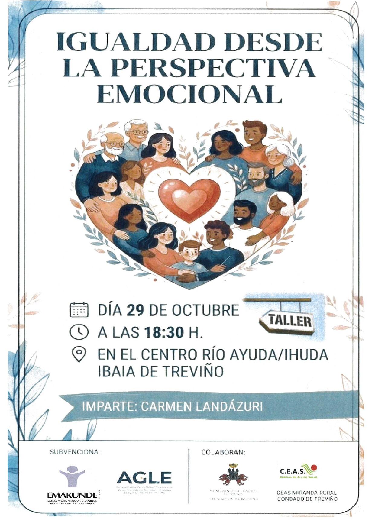 Taller "Igualdad desde la perspectiva emocional"/ "Berdintasuna ikuspegi emozionaletik" tailerra
